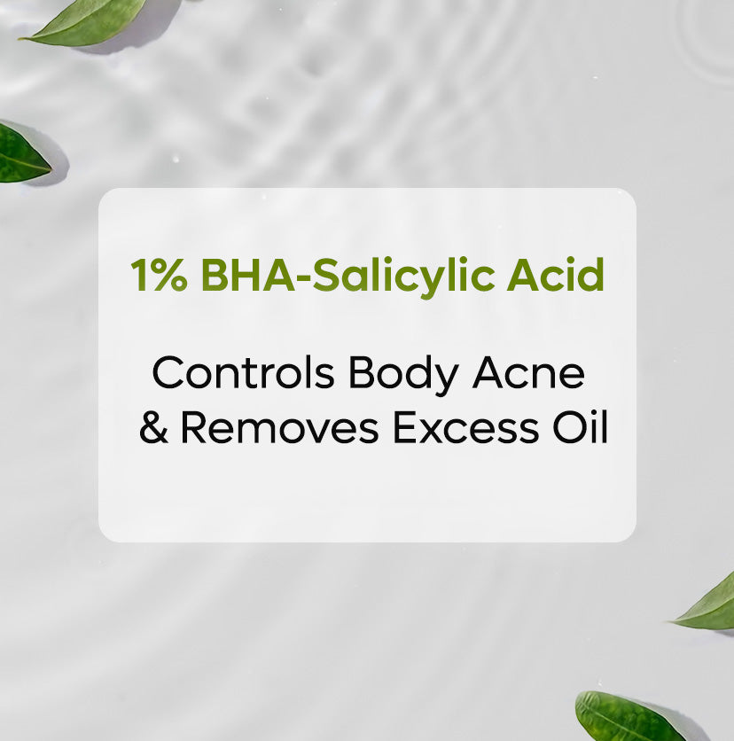 mCaffeine Green Tea & 1% Bha-Salicylic Acid Body Wash - 200ml