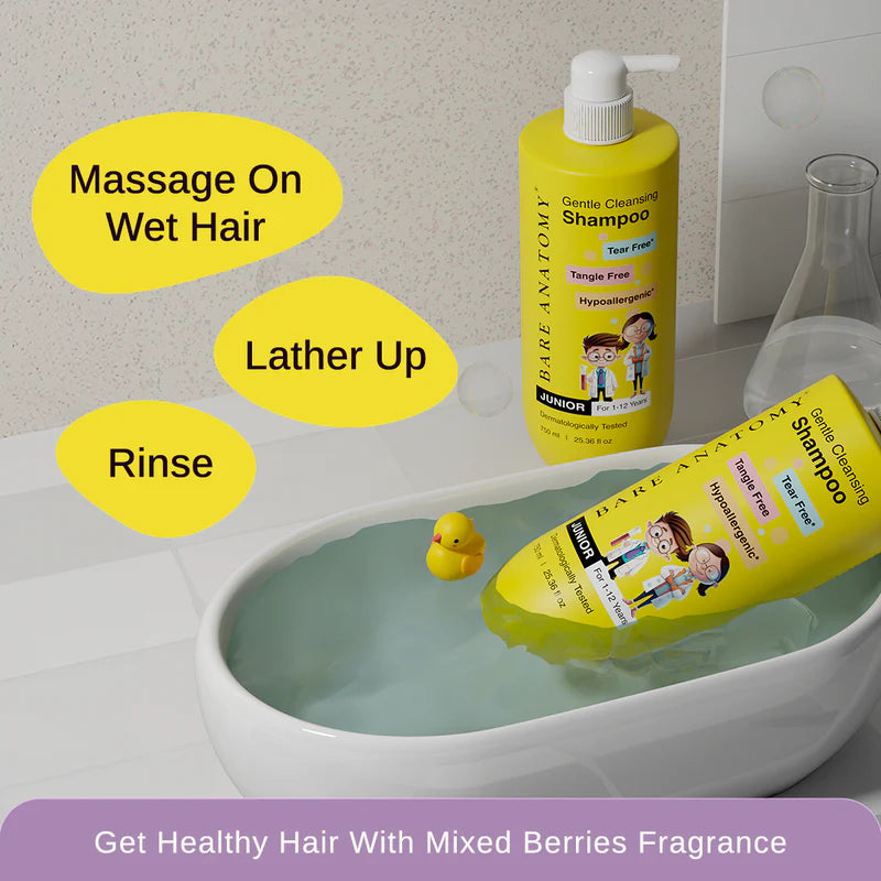 Bare Anatomy Kids Gentle Cleansing Shampoo (1 to 12 years) - 750ml