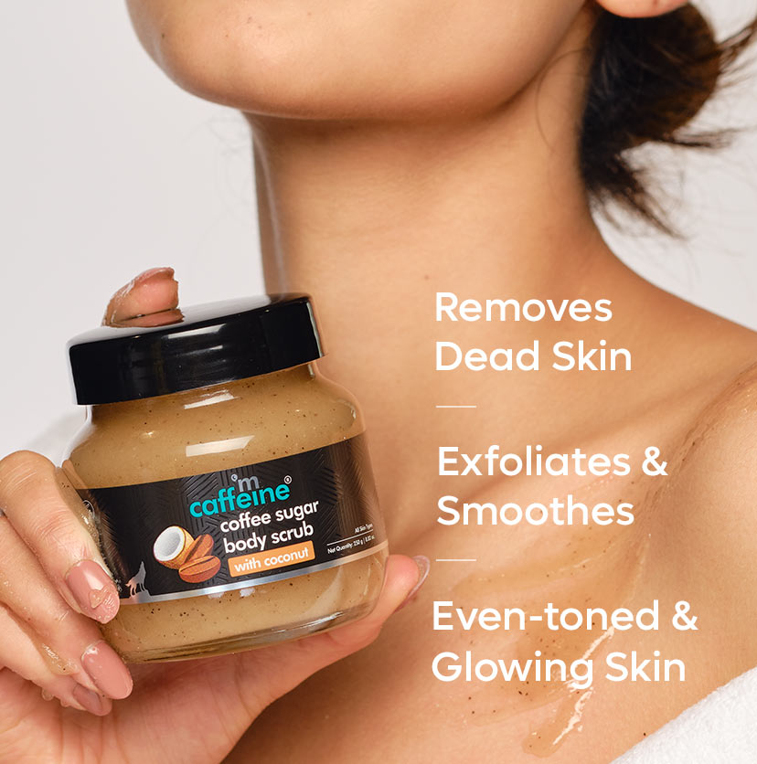 mCaffeine Coffee Sugar Body Scrub With Coconut