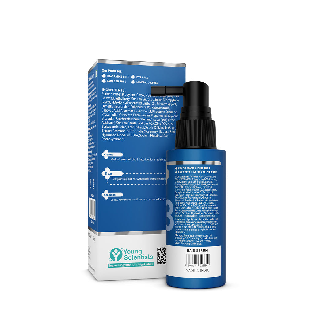 Derma Co Triple Actives Anti-Dandruff Scalp Serum - 50ml
