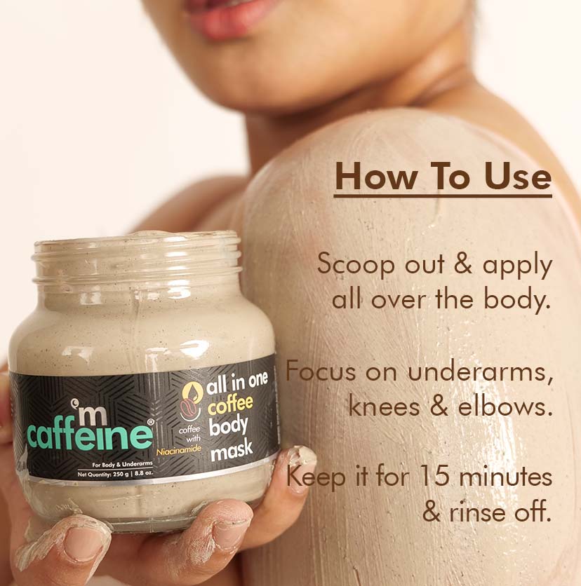mCaffeine Coffee Body Mask To De-Tan & De-Pigment With Niacinamide - 250g