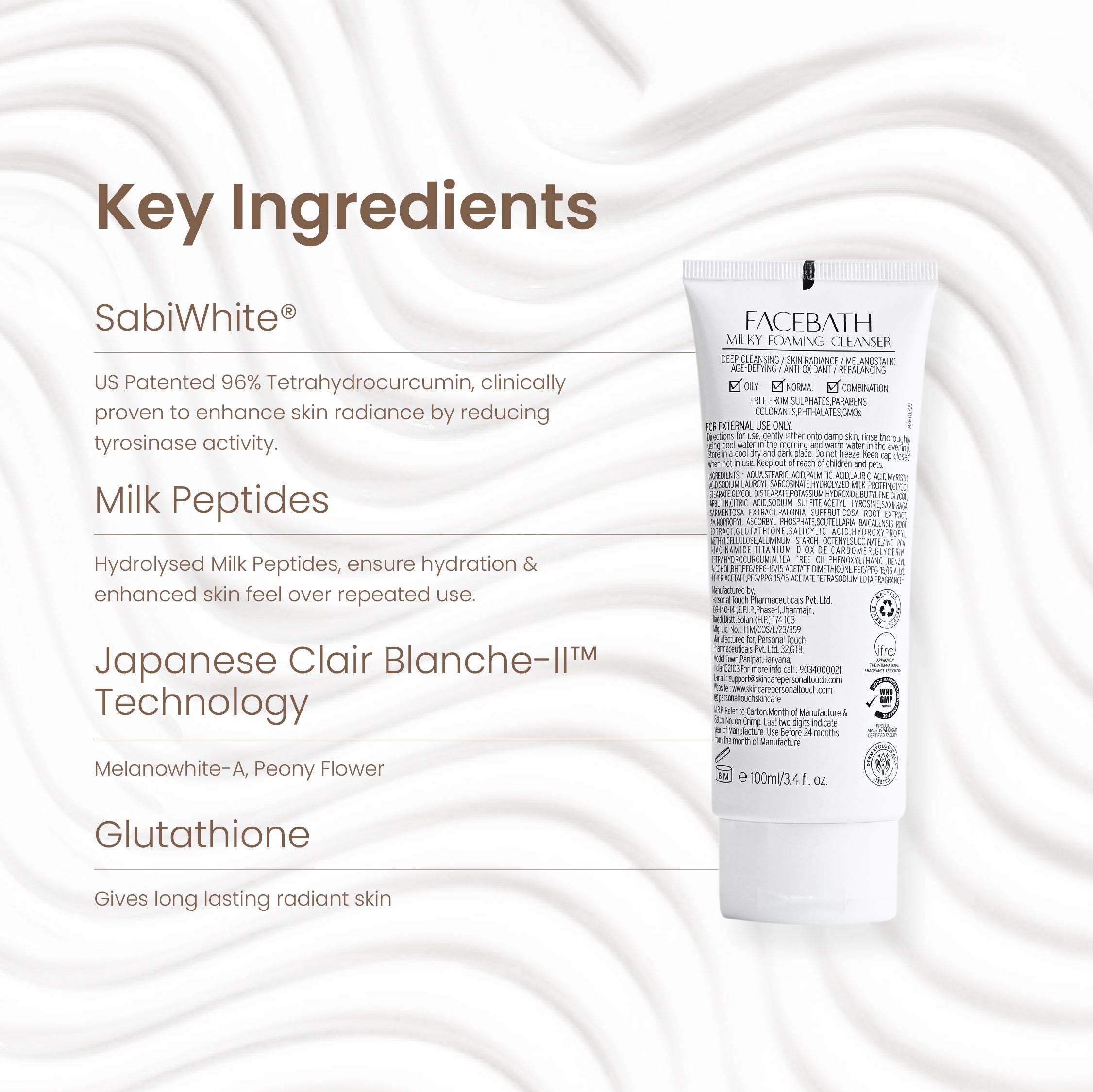 Personal Touch Facebath 100ml (Pack of 2) & Facebath 50ml (Pack of 4)