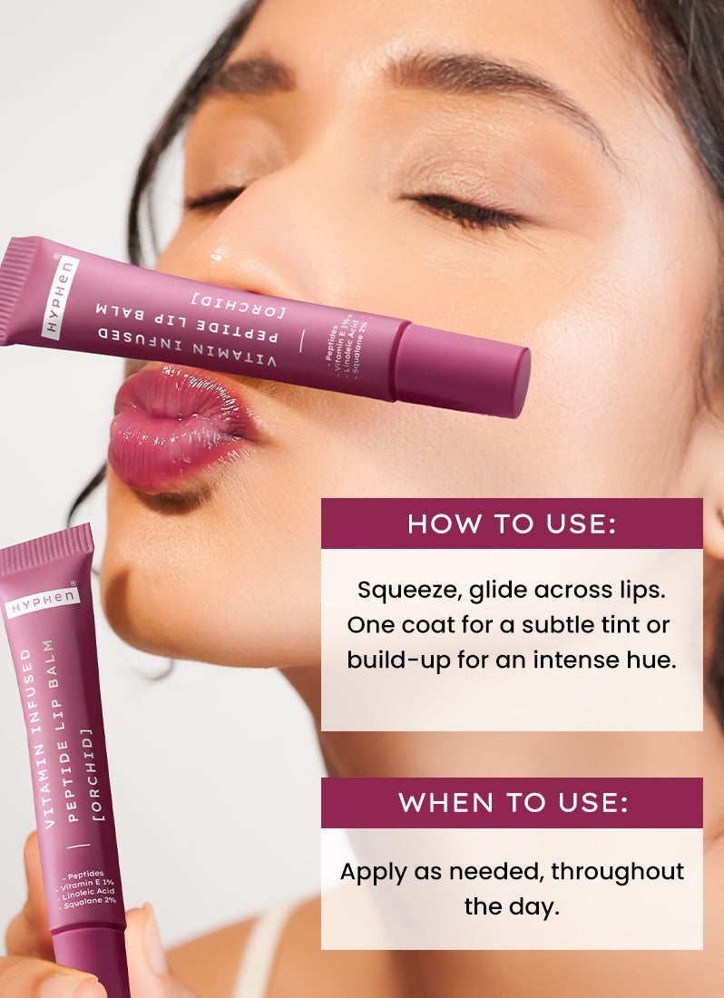 Hyphen Vitamin Infused Peptide Lip Balm - Orchid