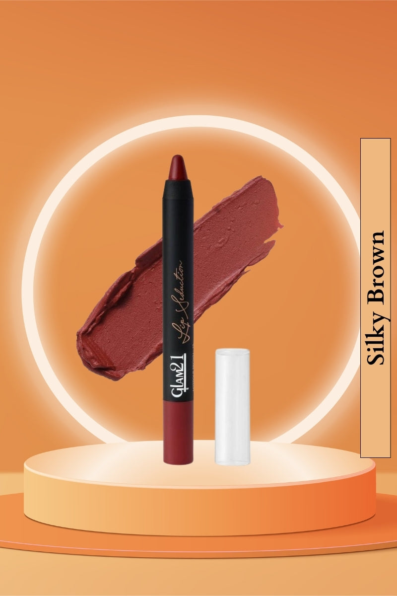 Glam21 Mystique Brown Lip Seduction Non-Transfer Crayon Lipstick