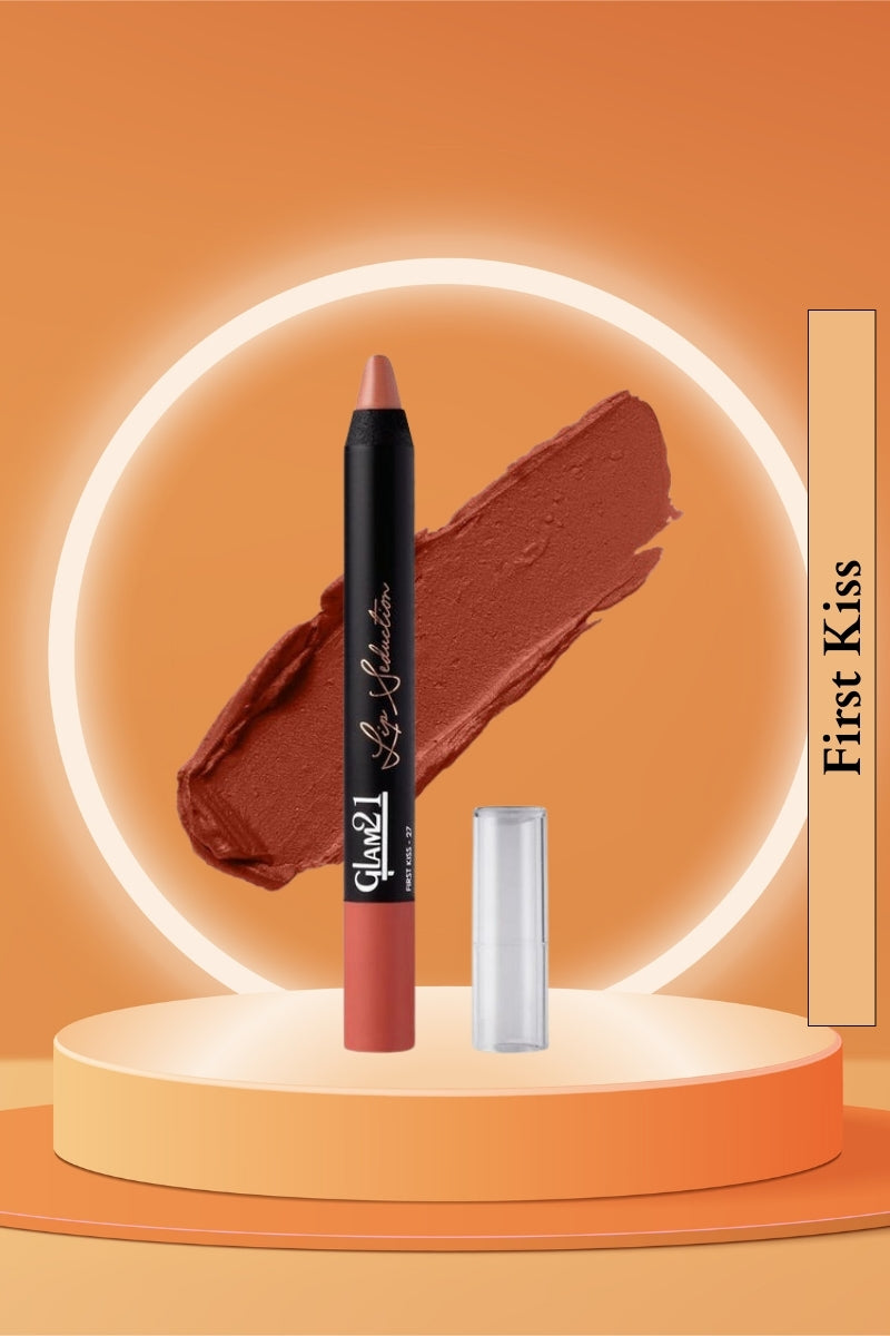 Glam21 First Kiss Lip Seduction Non-Transfer Crayon Lipstick