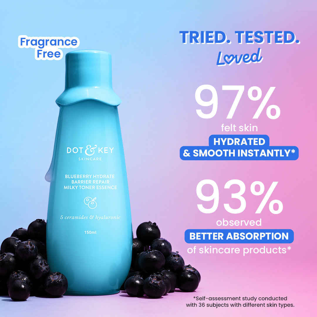 Dot & Key Blueberry Hydrate Barrier Repair Milk Face Toner - 150ml