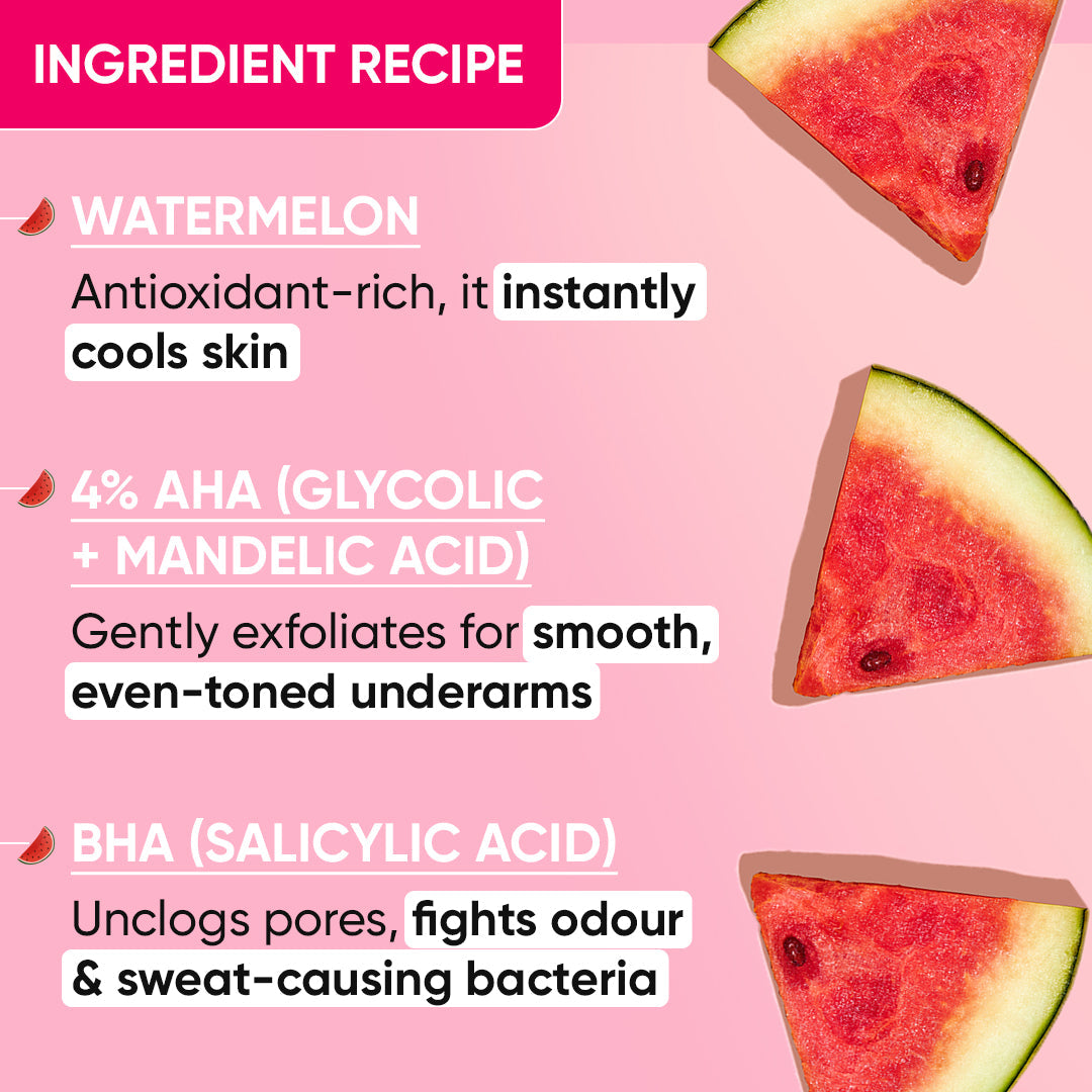 Dot & Key Watermelon Cooling Underarm Roll On, Pack of 2 - 100ml