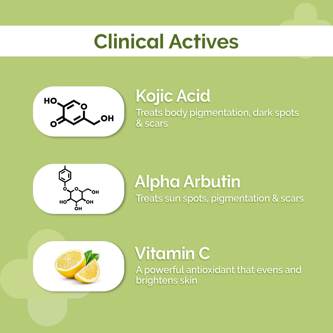 Derma Co 1% Kojic Acid Daily Glow Body Serum-Lotion