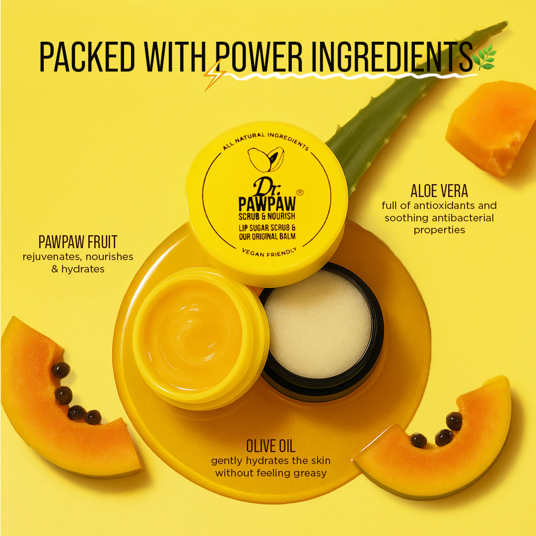 Dr. Paw Paw Lip Scrub & Nourish Balm Duo
