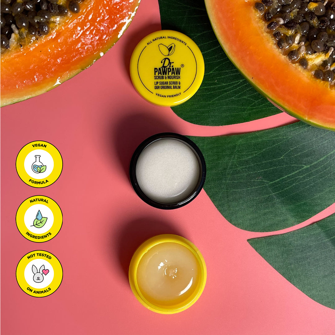 Dr. Paw Paw Lip Scrub & Nourish Balm Duo