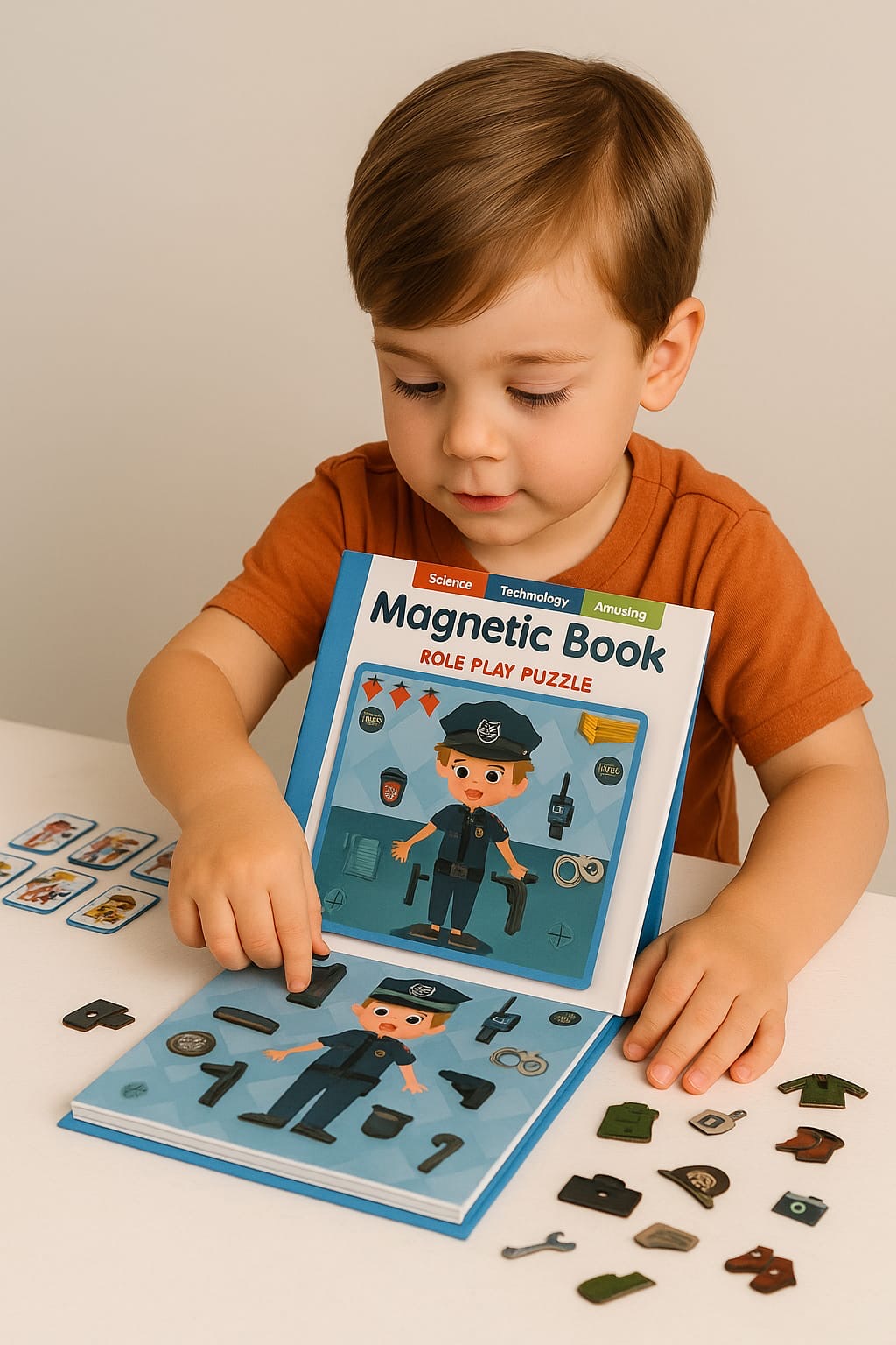 Dimorra Kids x Magnetic Puzzle Book - Role Play