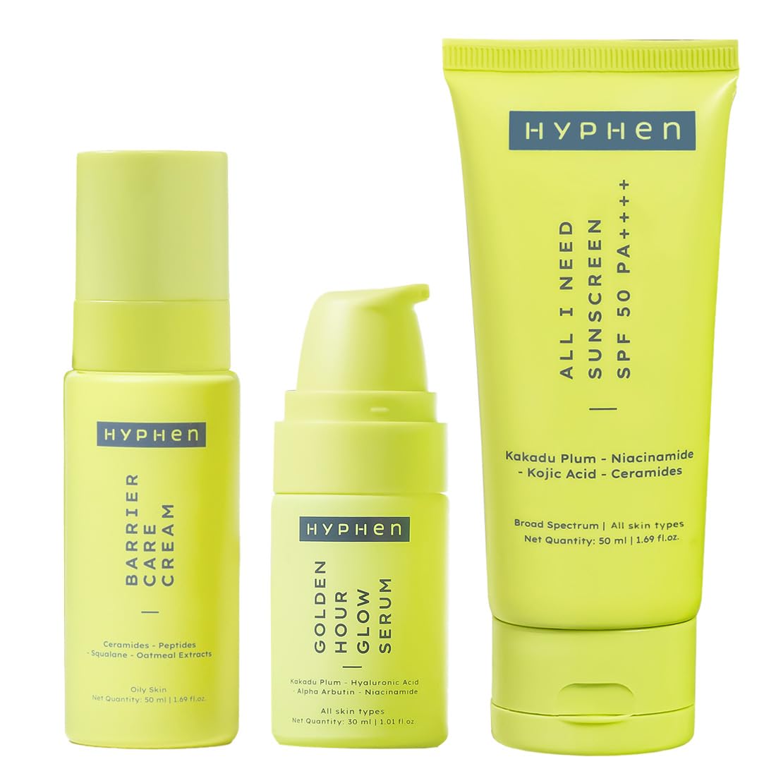 Hyphen No More Oily-Skin Bundle : For Oily To Combination Skin