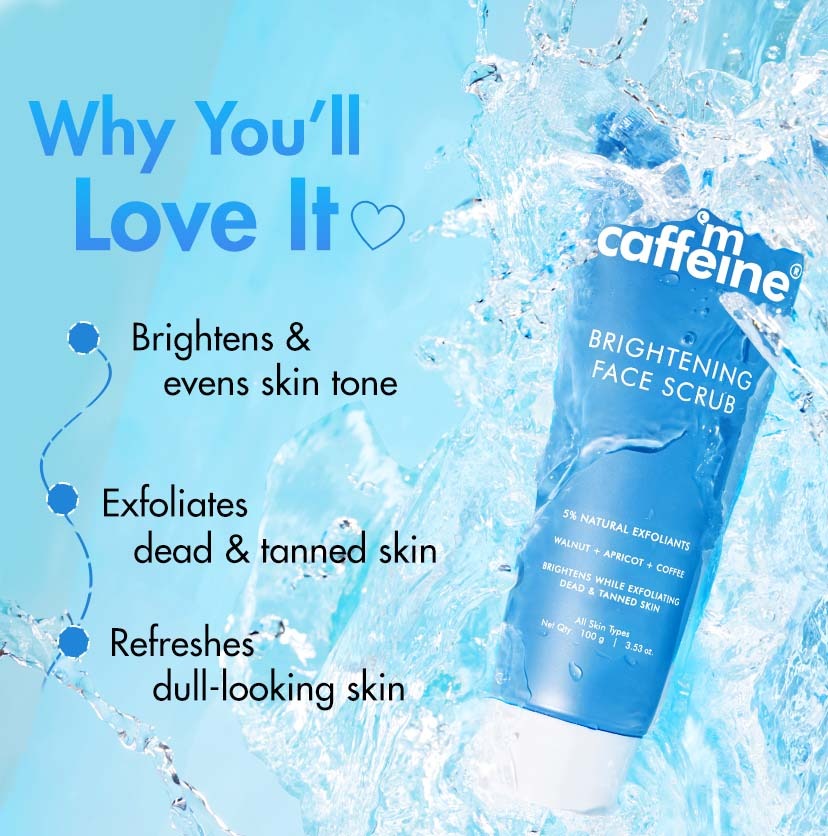 mCaffeine Brightening Face Scrub - 100gm