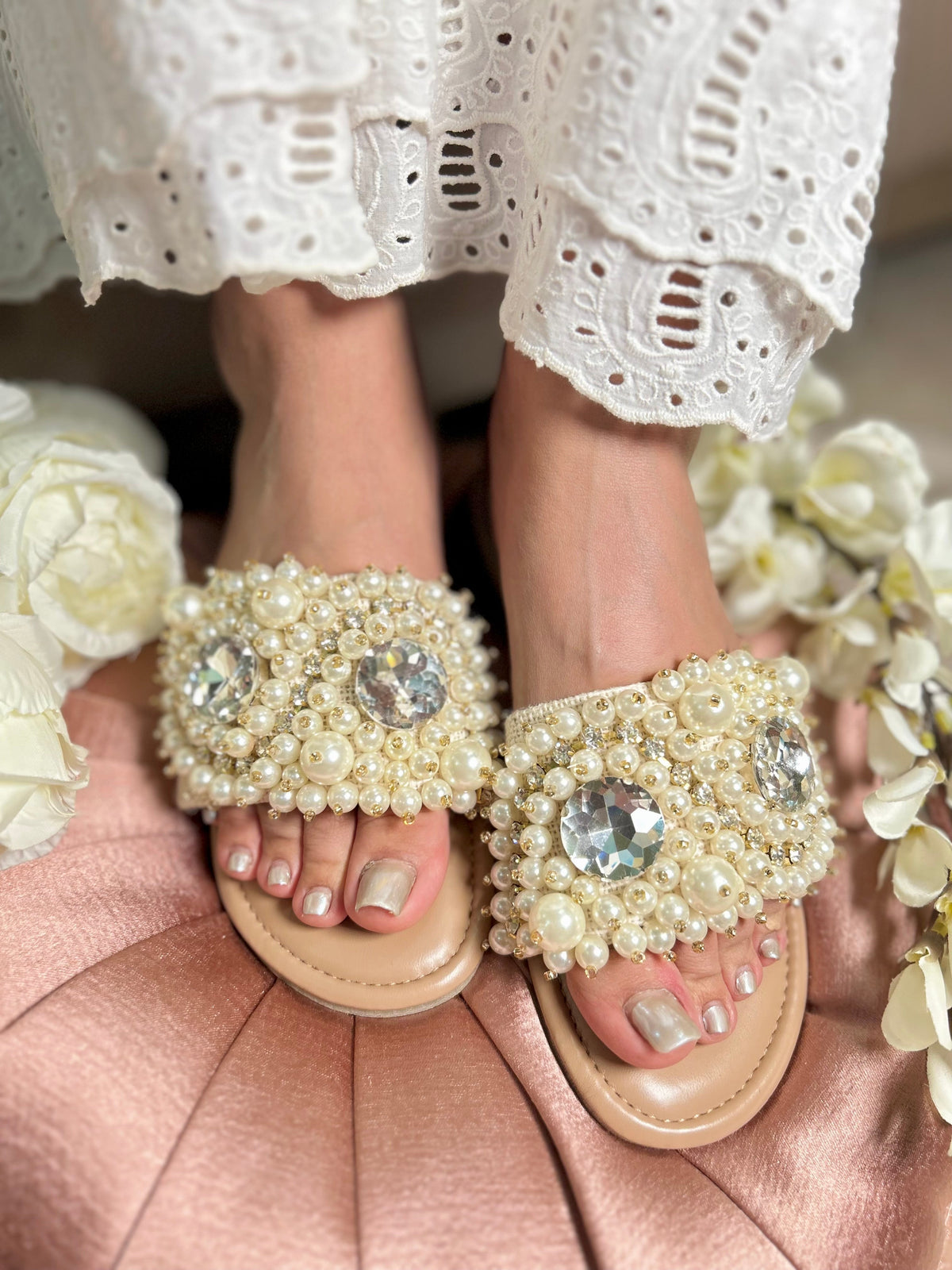 Sandal Stories Pearl Prism Slides