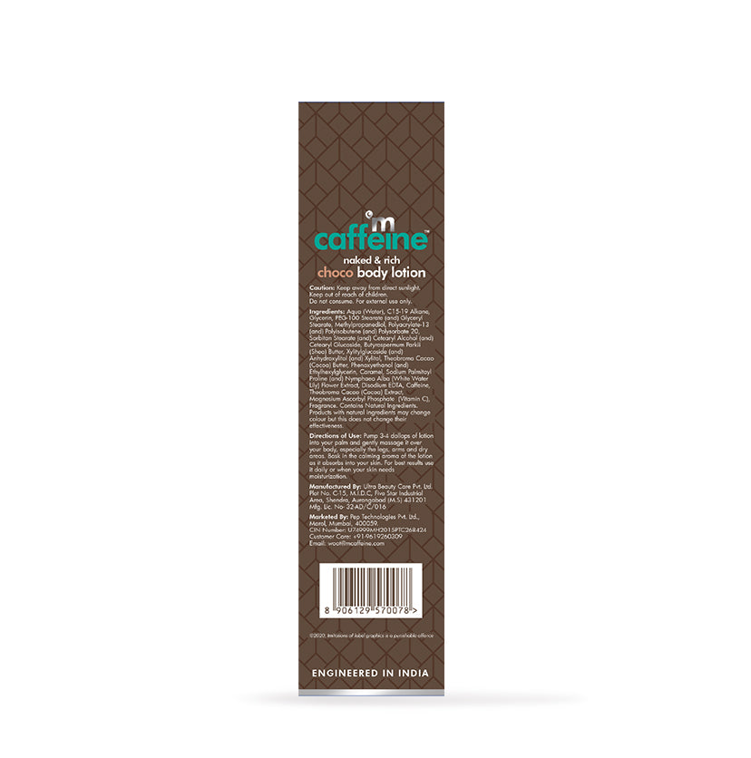 mCaffeine Choco Body Lotion With Cocoa Butter
