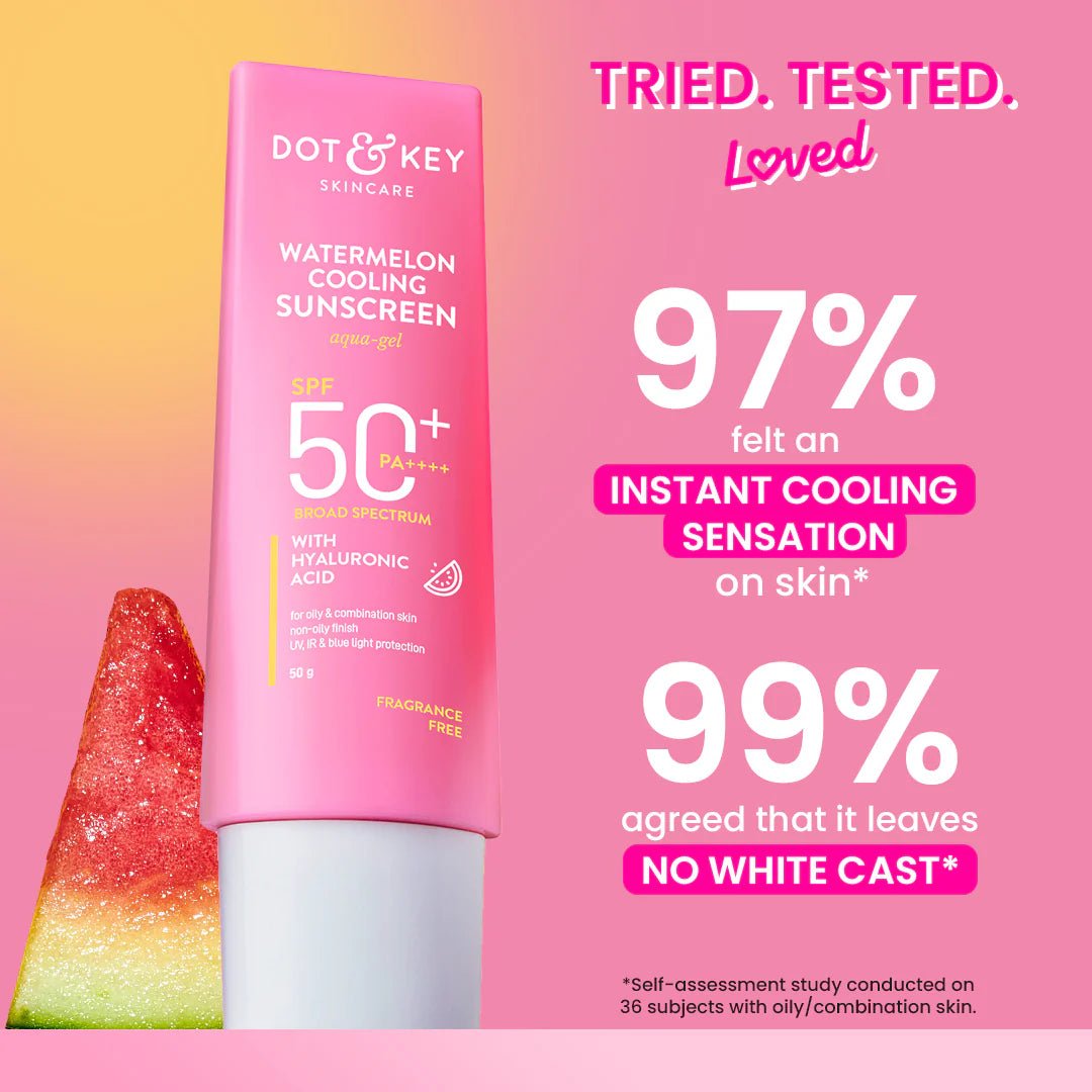 Dot & Key Watermelon body sunscreen + watermelon cooling sunscreen (50g)