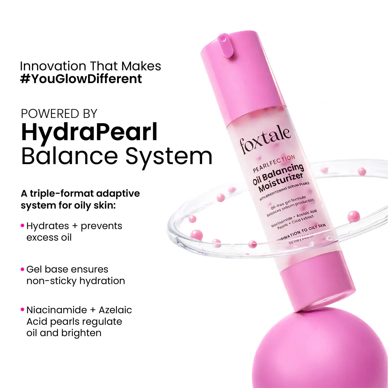 Foxtale Oil Balancing Moisturizer with Niacinamide & Cica