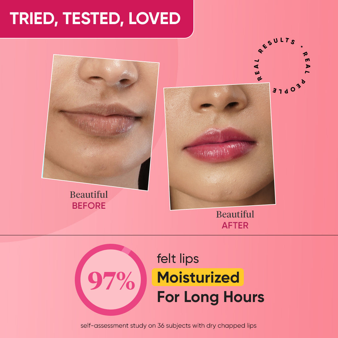 Dot & Key Vitamin C + E Gloss Boss Lip Balm In-Vivo Tested SPF 50+ PA+++ - Cherry Pop Medium Tinted