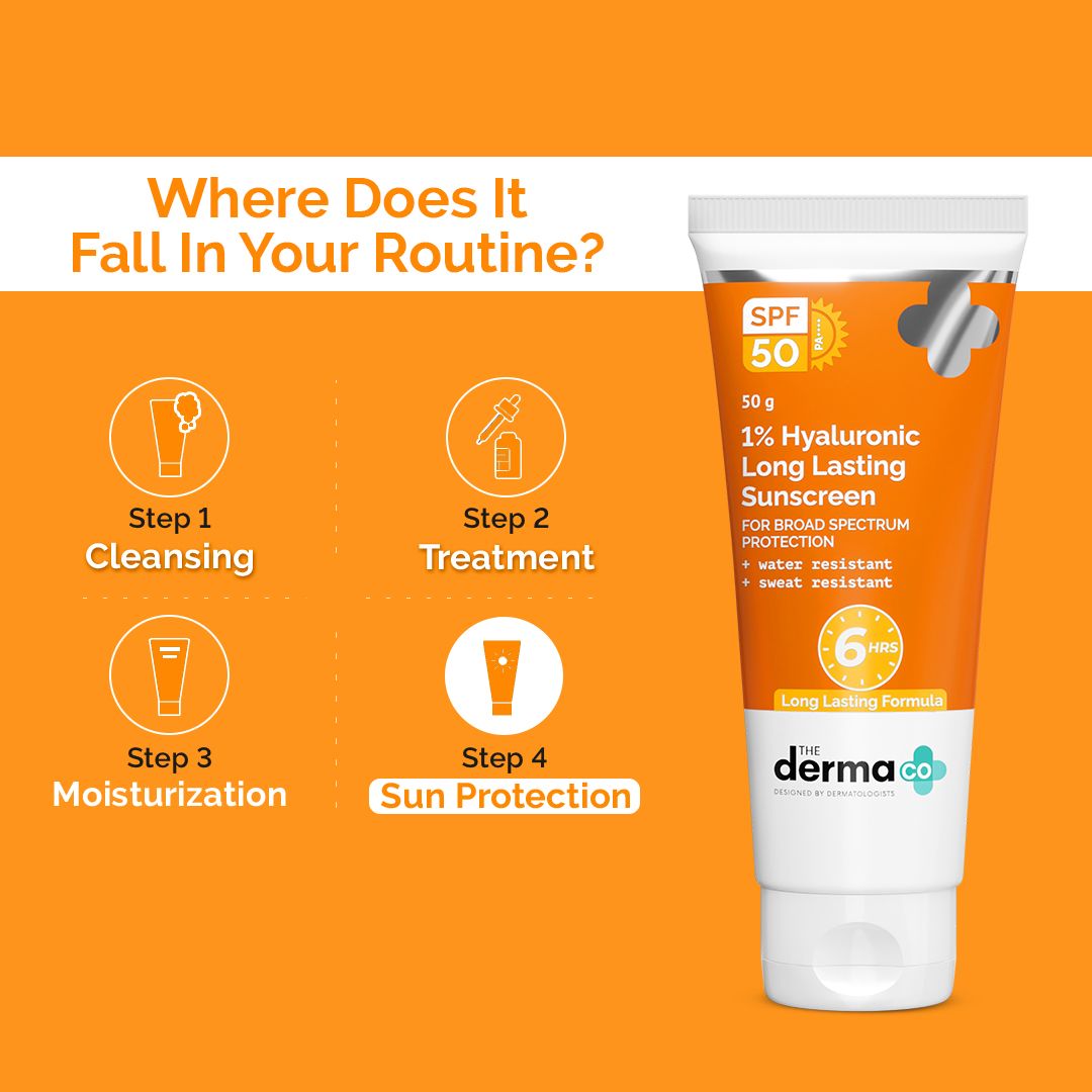 Derma Co 1% Hyaluronic Long Lasting Sunscreen SPF 50 & PA++++
