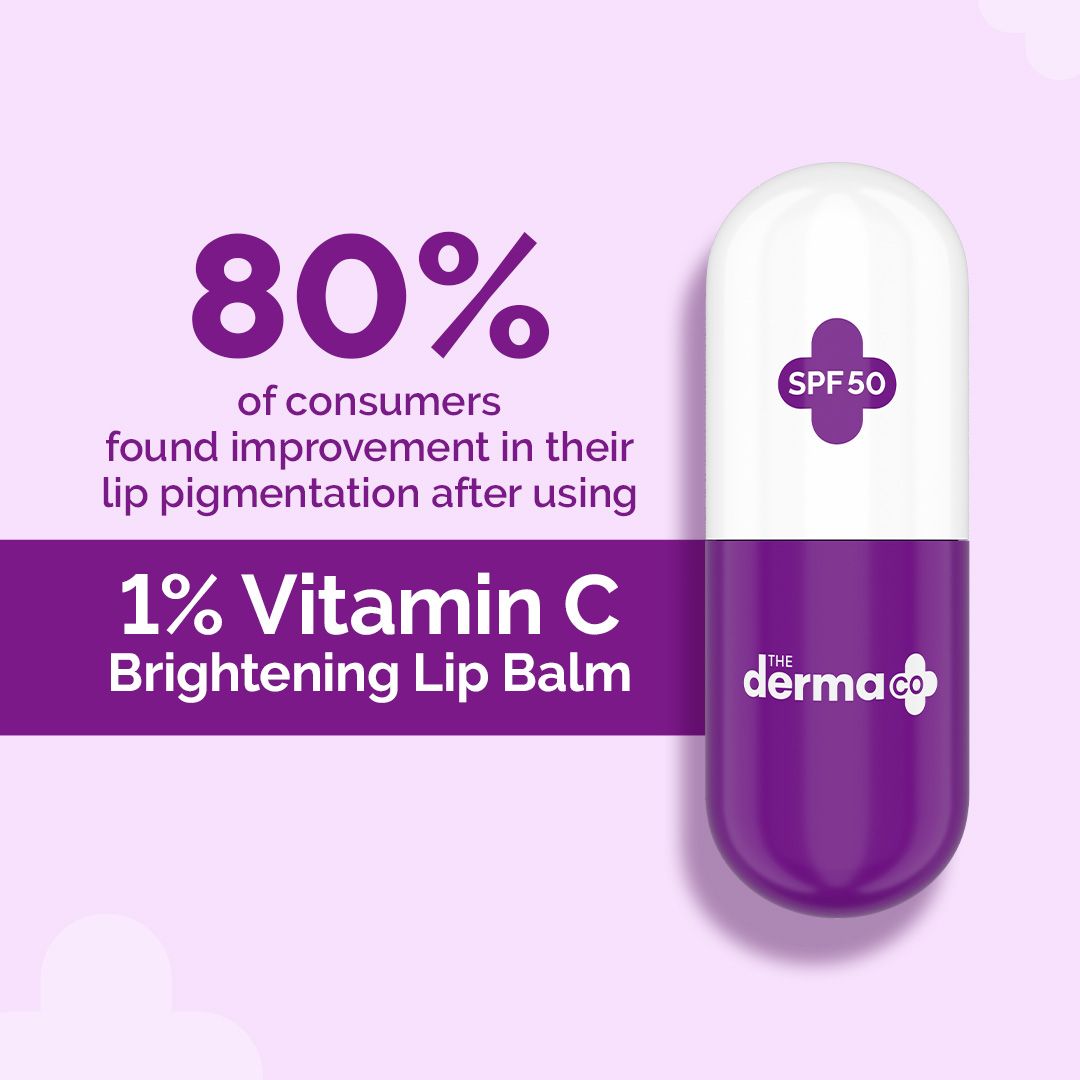 Derma Co 1% Vitamin C Brightening Lip Balm - 4.5g