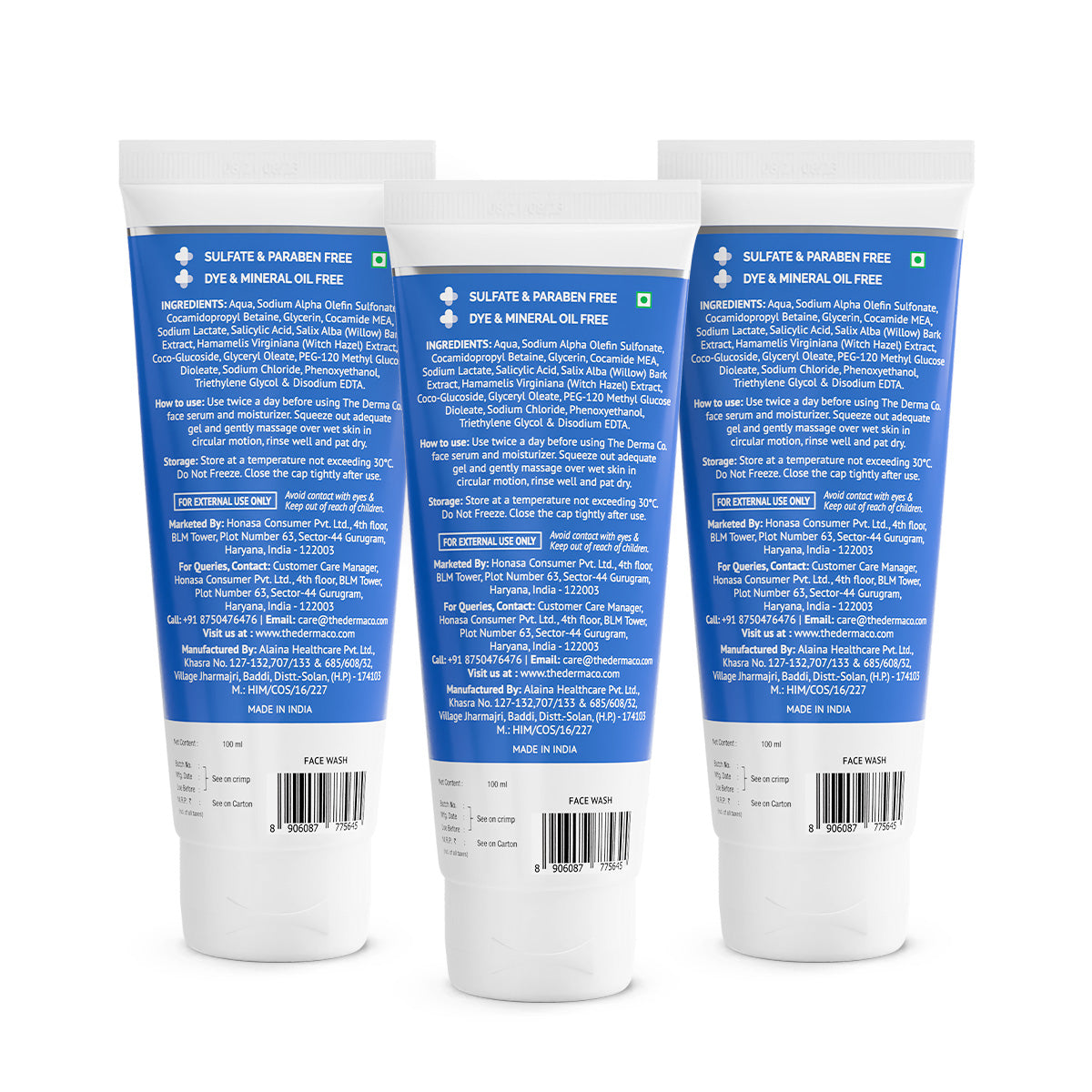 Derma Co 1% Salicylic Acid Gel Face Wash