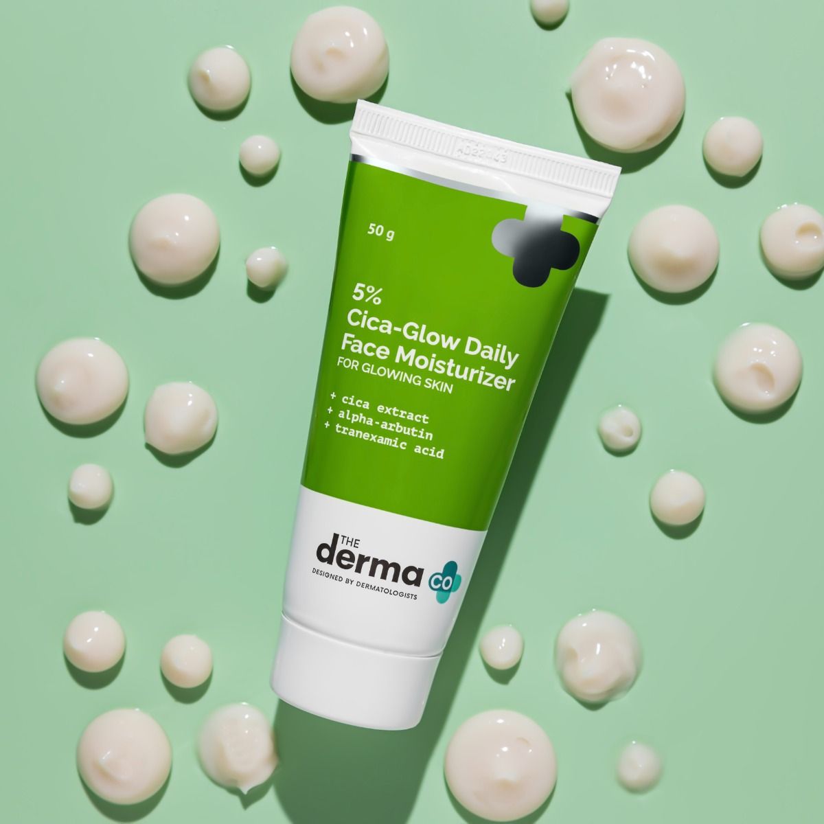 Derma Co 5% Cica-Glow Daily Face Moisturizer with Alpha Arbutin & Tranexamic Acid - 50g