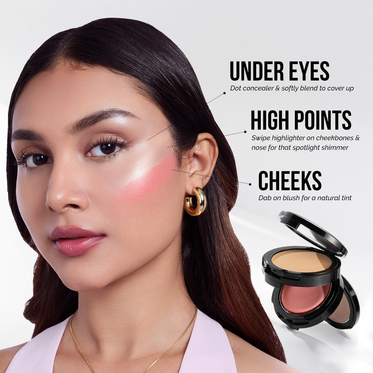 Staze Triple Treat Stacked Face Palette