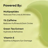 mCaffeine Green Tea Hydrogel Under Eye Patches - 15 Pairs