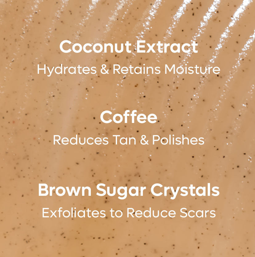mCaffeine Coffee Sugar Body Scrub With Coconut