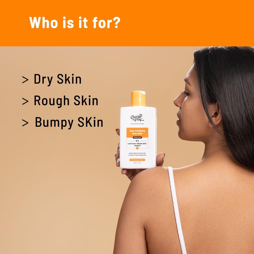 Chemist at Play Exfoliating Body Wash with Lactic Acid - 236 ml