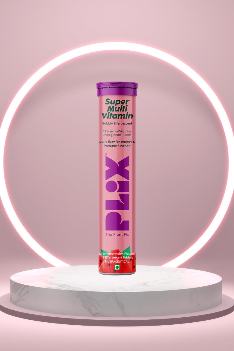 Plix Multivitamin 15 Effervescent Tablets (Juicy Watermelon)