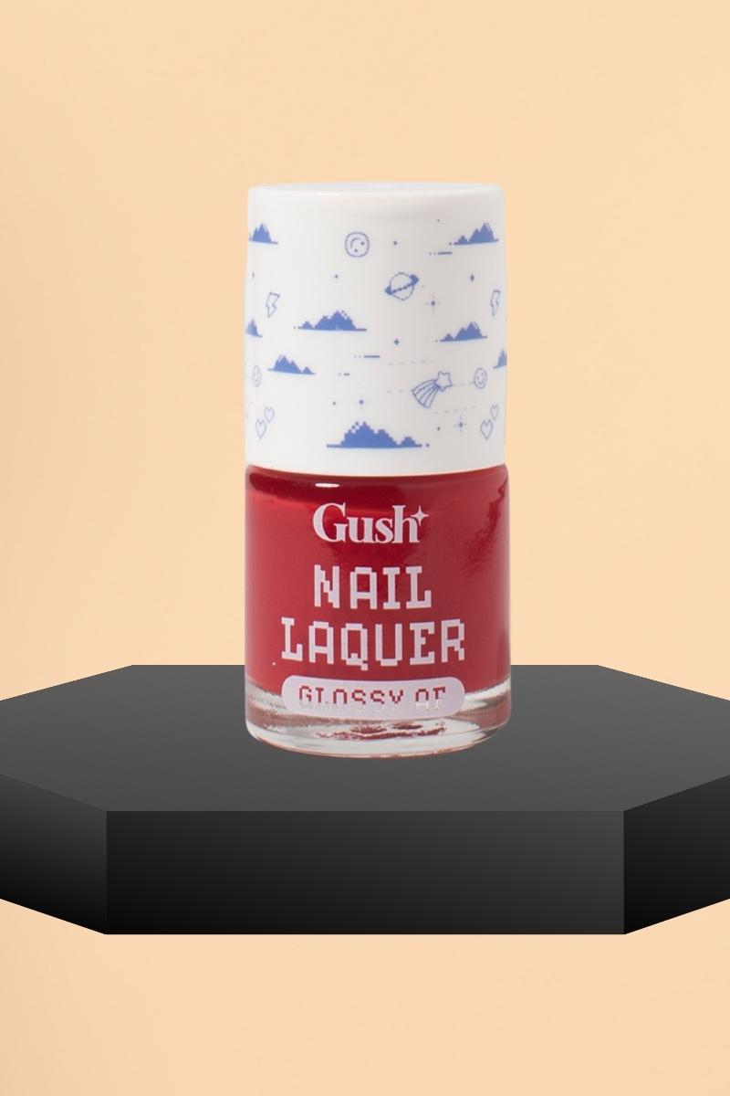 Gush Beauty Peppermint Swirl Red Nail Lacquer