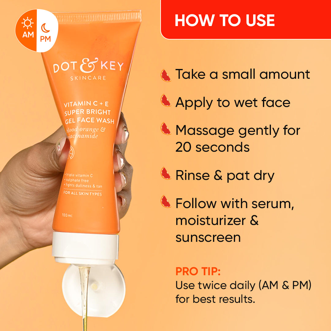 Dot & Key Vitamin C Gel Face Wash - Pack of 2 - 350ml