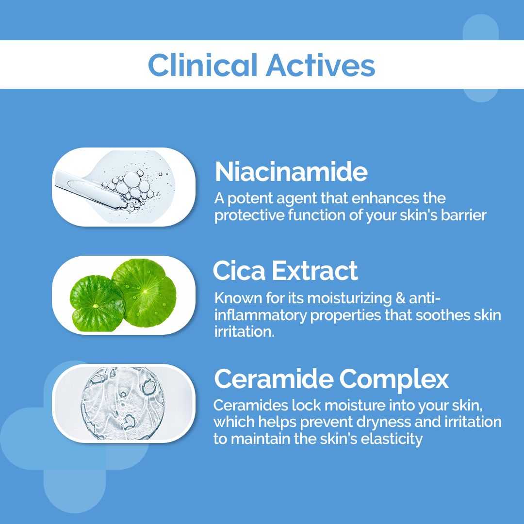 Derma Co 2% Niacinamide Gentle Skin Cleanser for Sensitive, Dry & Normal Skin - 100ml