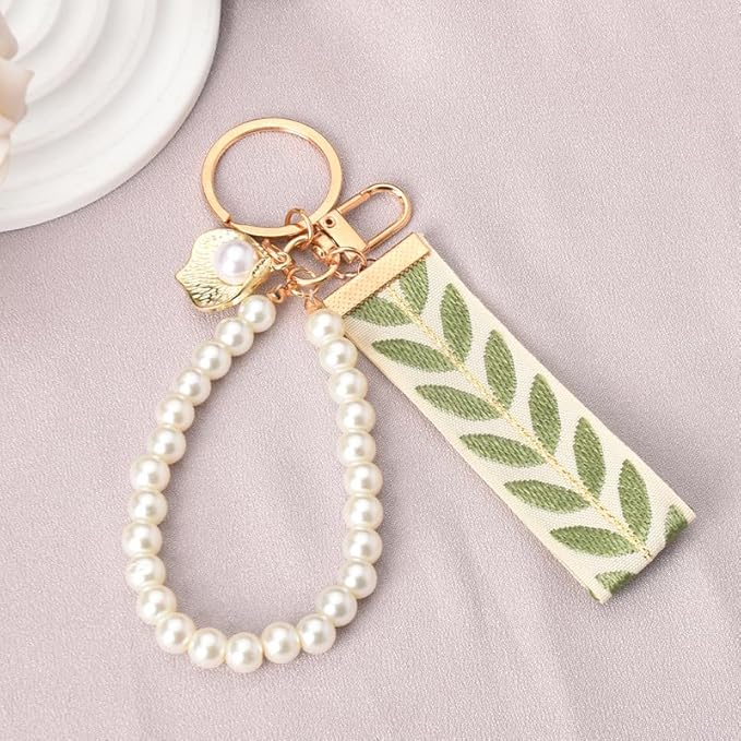 Salty Pearl Whimsy Tassel Bag Charm