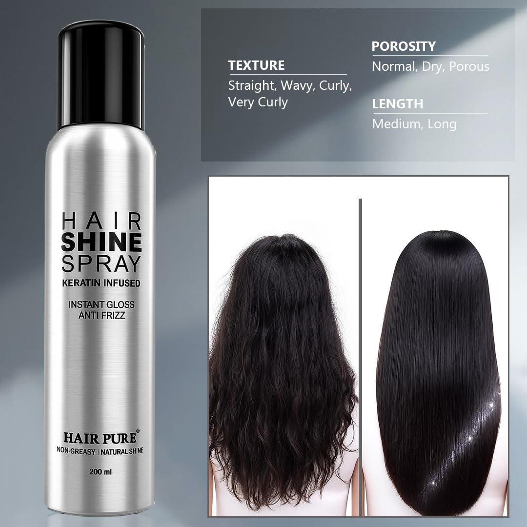 Redifyn Hair Pure Hair Shine Spray Keratin Infused - 200ml