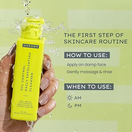 Hyphen Oil Control 2% AHA BHA Face Wash - 100 ml
