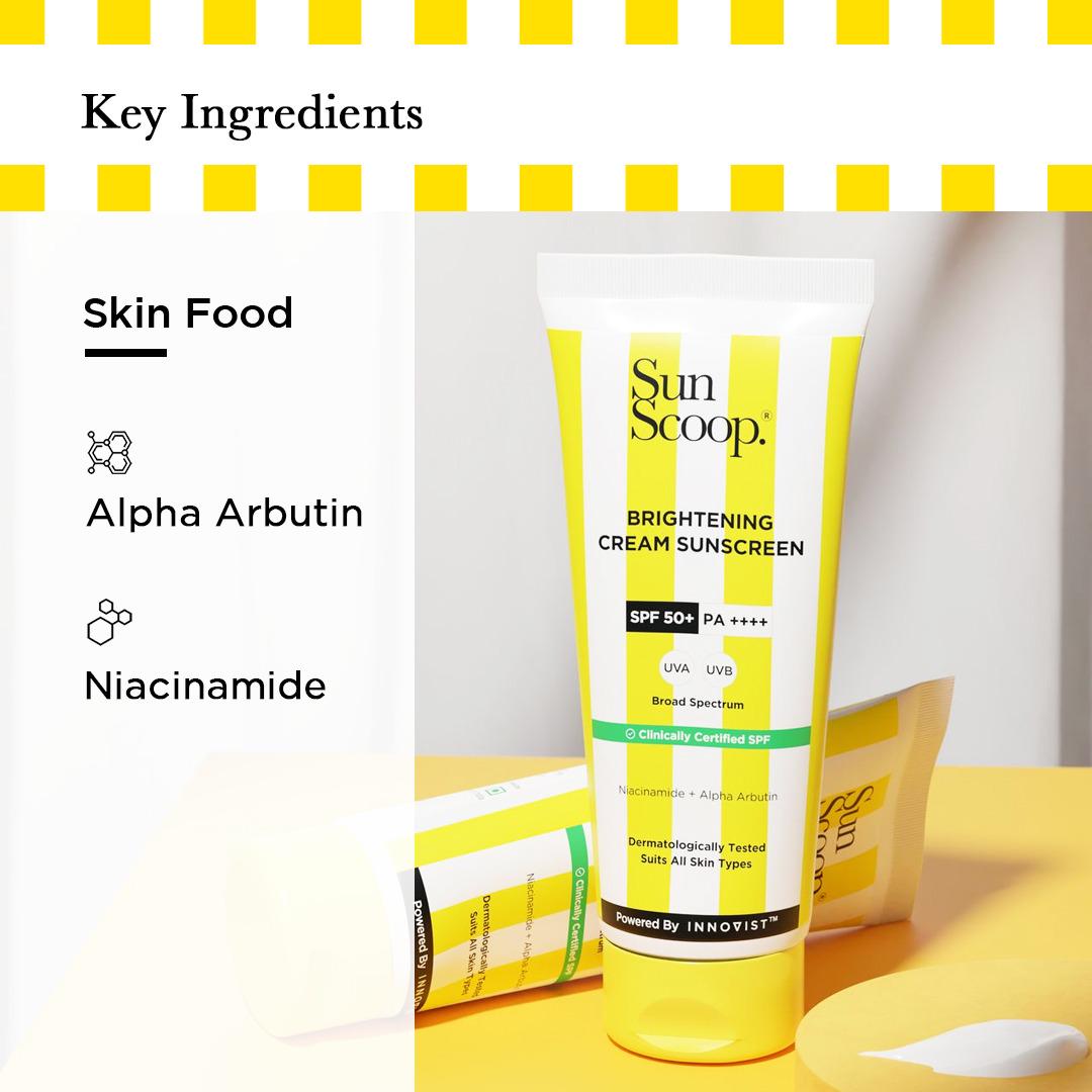 Sunscoop Skin Brightening Sunscreen SPF 50 PA++++ (45g)