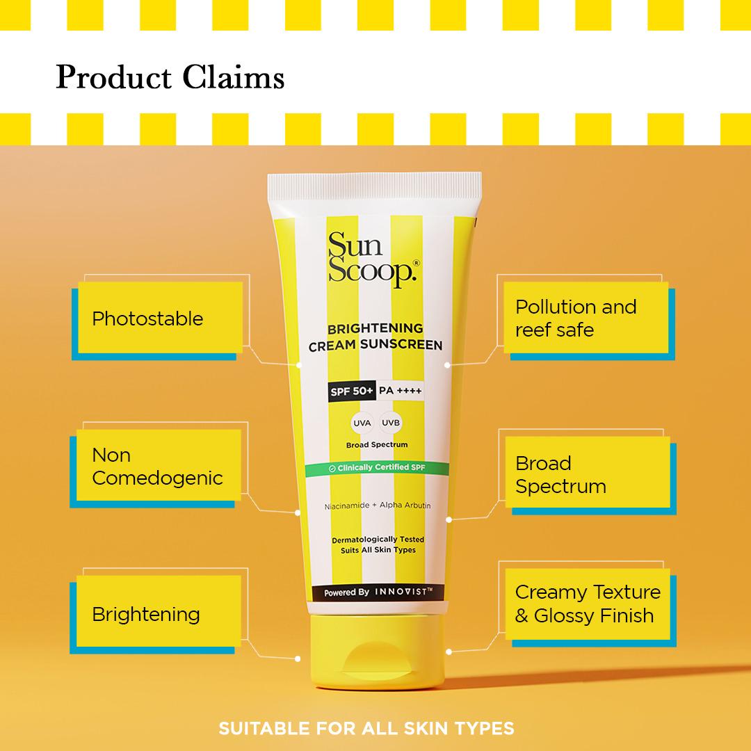 Sunscoop Skin Brightening Sunscreen SPF 50 PA++++ (45g)