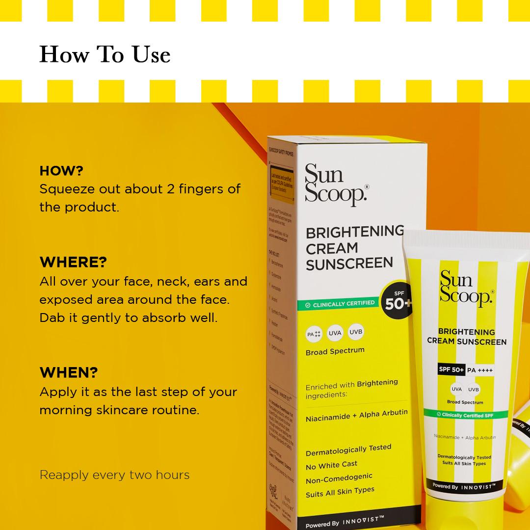 Sunscoop Skin Brightening Sunscreen SPF 50 PA++++ (45g)