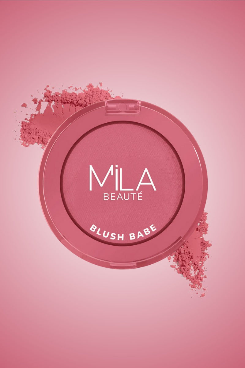 Mila Beaute Matte Finish Blush Babe Powder Blush