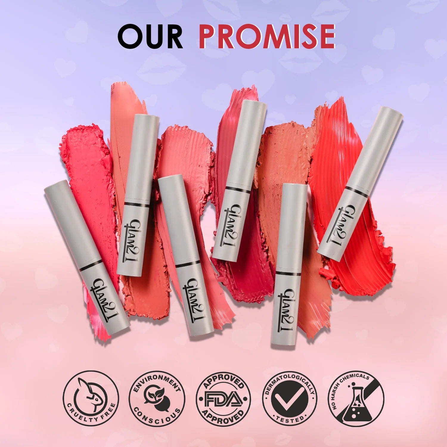 Glam21 Long Lasting Non-transfer Lipstick - Red Power