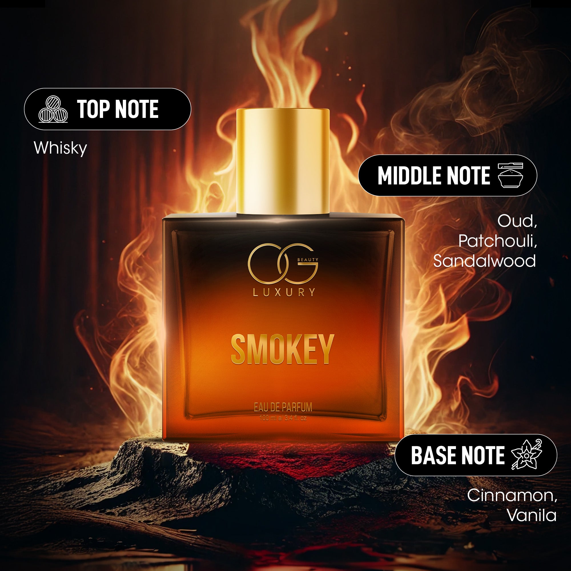 OG Beauty Luxury Eau De Parfum Smokey - 100ml