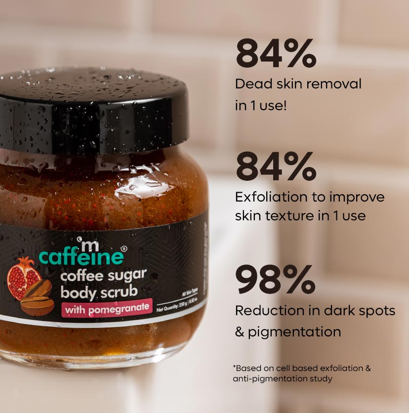 mCaffeine Coffee Sugar Body Scrub With Pomegranate - 250g