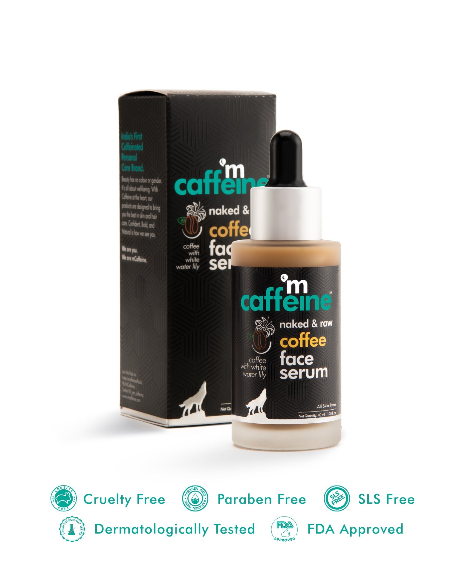 mCaffeine Coffee Face Serum With Hyaluronic Acid - 40ml