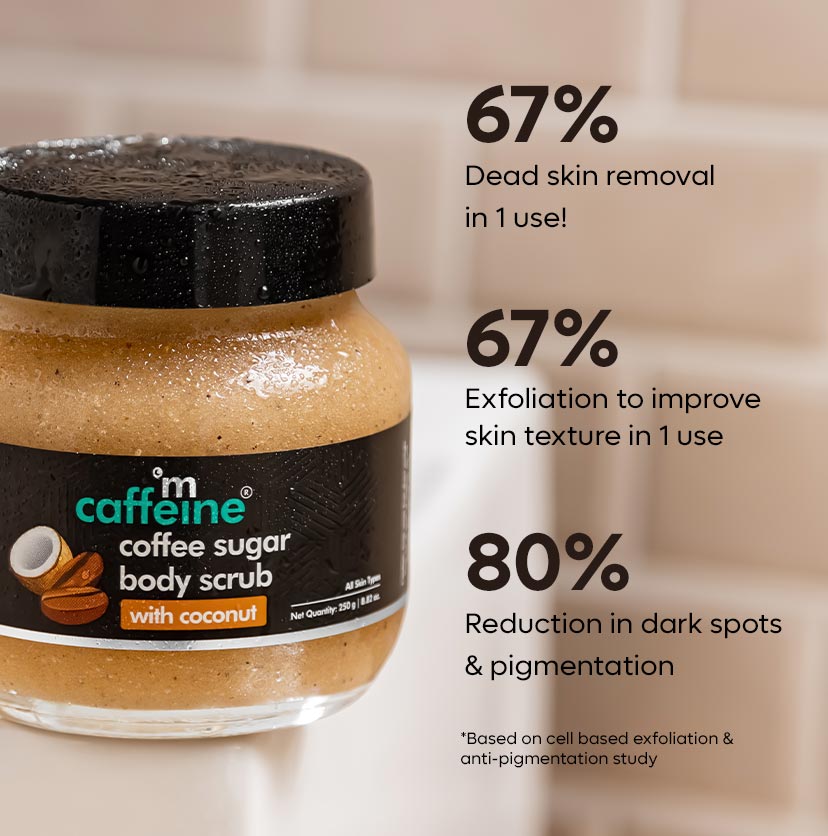 mCaffeine Coffee Sugar Body Scrub With Coconut