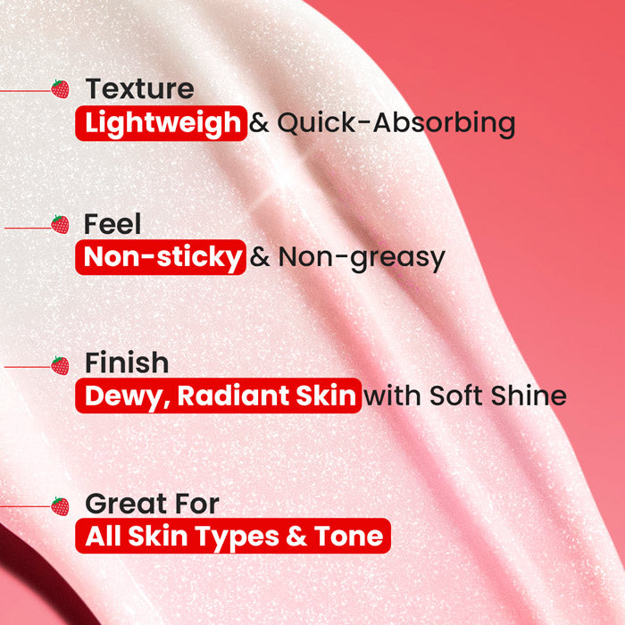 Dot & Key Strobe Cream (Moisturizer + Highlighter) - Strawberry - Pearl Pink
