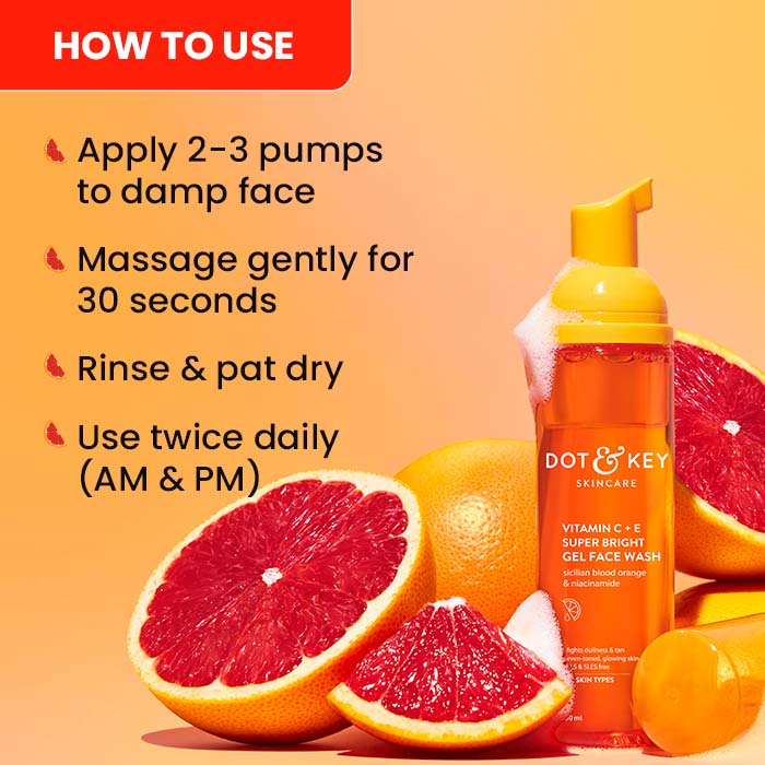 Dot & Key Vitamin C Foaming Face Wash - 80ml