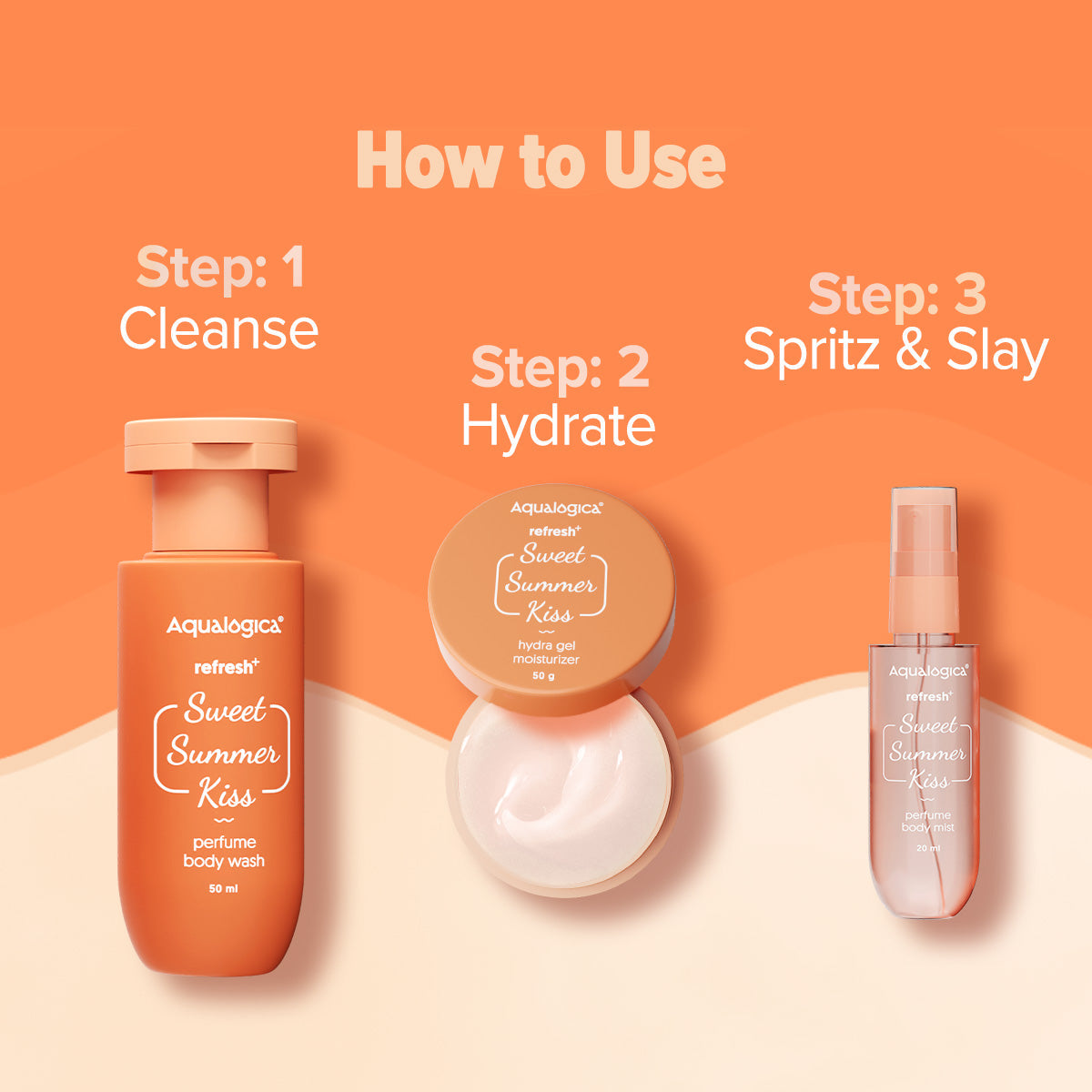 Aqualogica Refresh+ Body Care Set - Sweet Summer Kiss