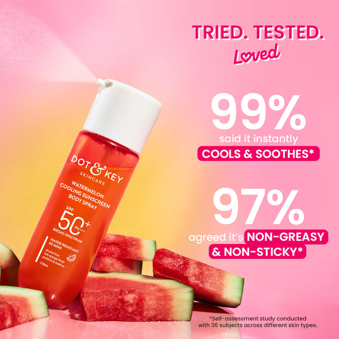 Dot & Key Watermelon body sunscreen + watermelon roll on